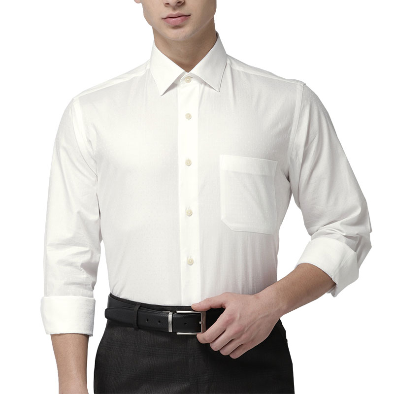 ARROW MEN WHITE REGULAR FIT SHIRT